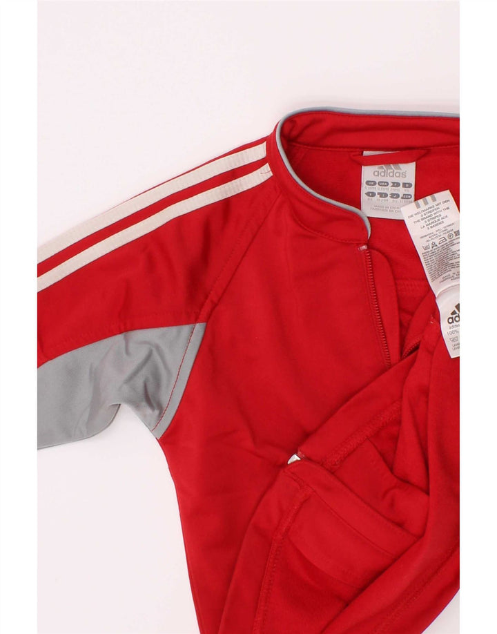 Adidas Veste de survêtement bébé garçon 12-18 mois Rouge Polyester