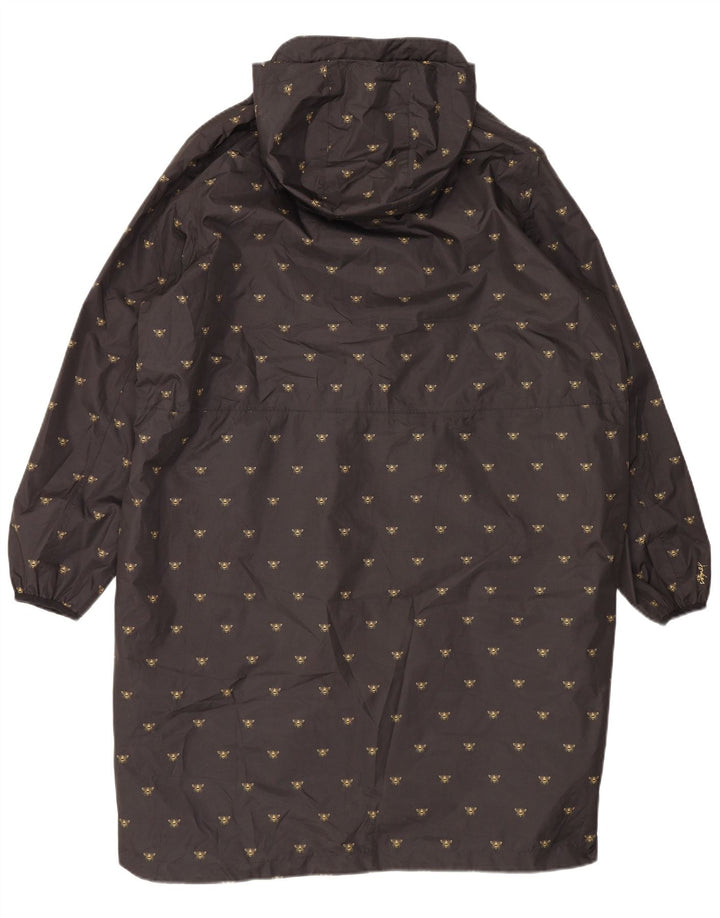 Joules Manteau imperméable à capuche pour femme UK 20 2XL Noir Polyester