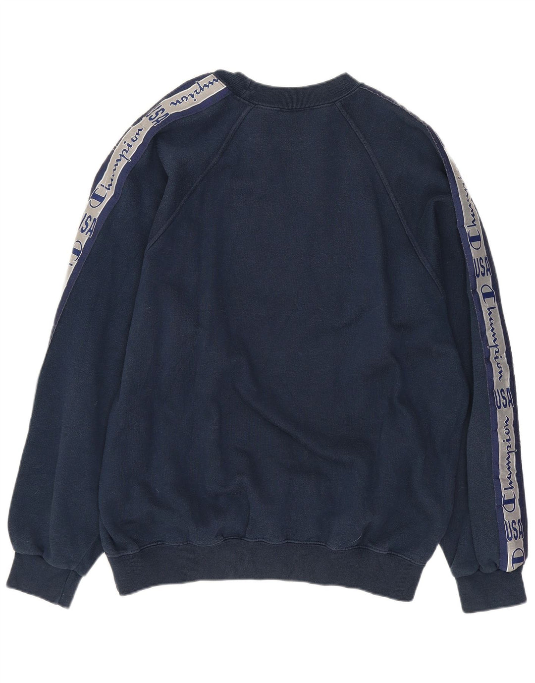CHAMPION Sweat-Shirt Graphique Homme Bleu Marine Moyen Coton