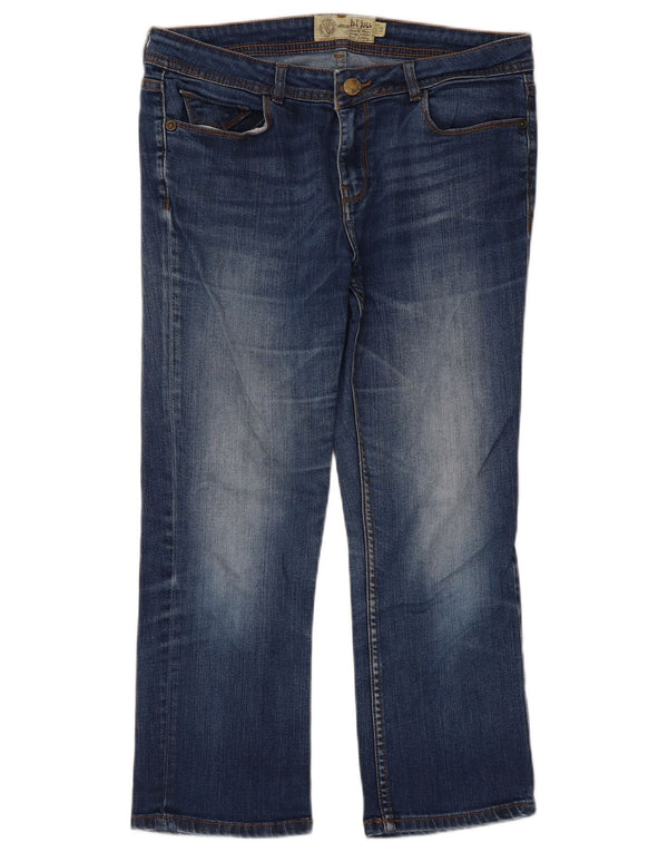 Fat Face Jean court pour femme UK 12 Medium W32 L23 Bleu