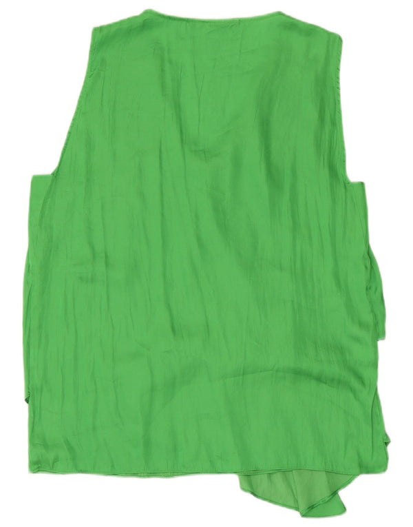 Zara Chemisier sans manches pour femme UK 18 XL Vert