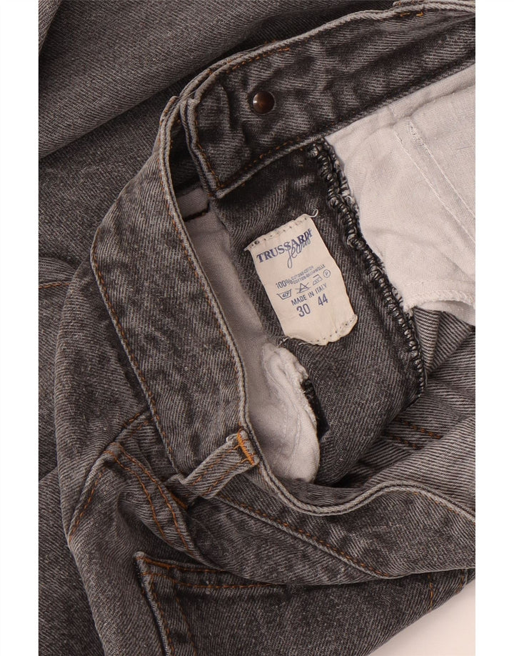Trussardi Femme Jean Droit W30 L27 Gris Coton