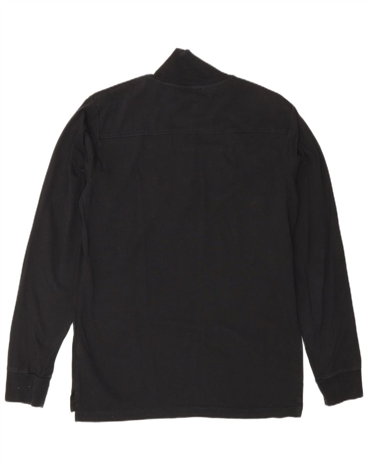 Diesel Pull graphique à col zippé pour homme Petit coton noir