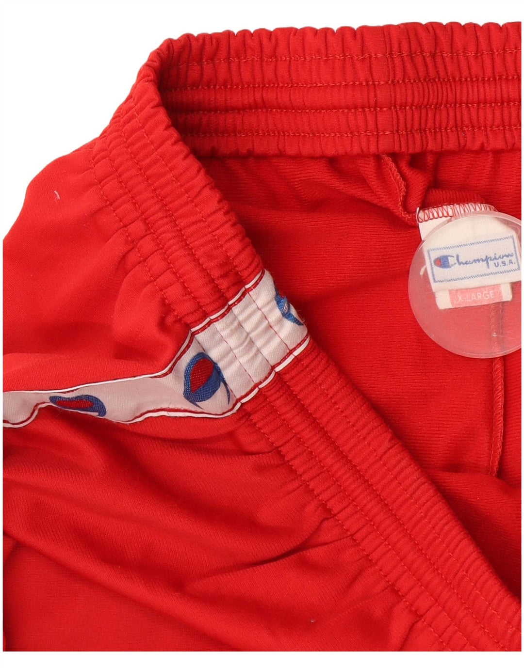 Champion Pantalon de Survêtement Graphique Homme XL Rouge Colorblock Polyester