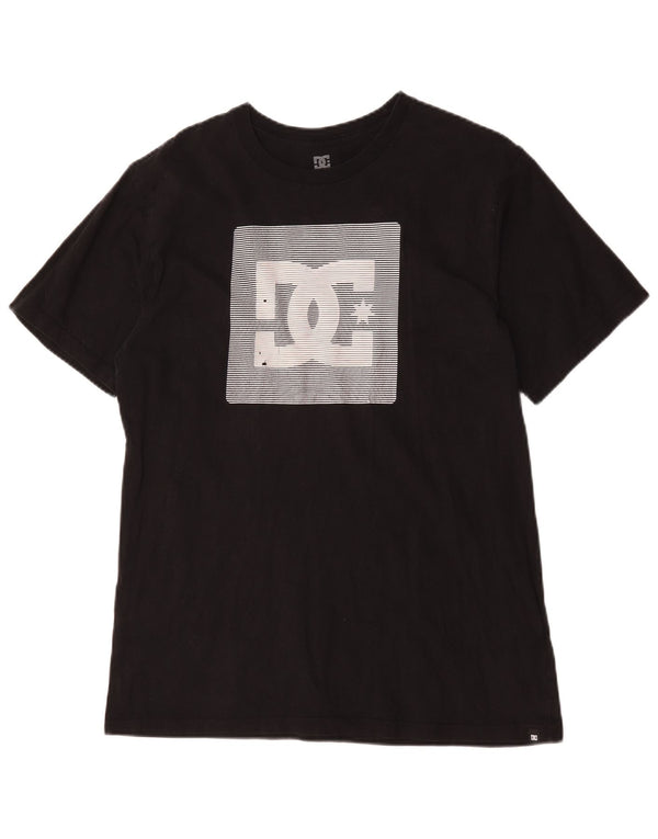 DC Mens Graphic T-Shirt Top XL Black Cotton