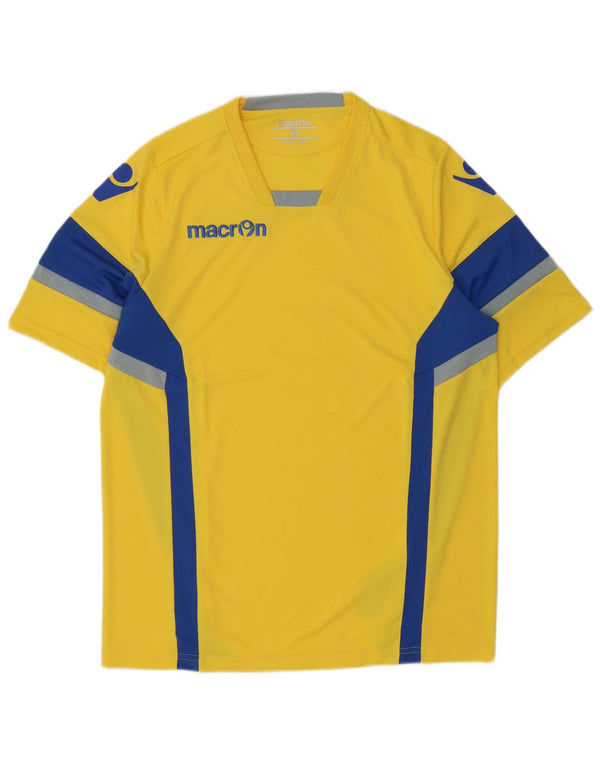 Macron T-Shirt Graphique Homme Jaune Moyen Polyester Colorblock
