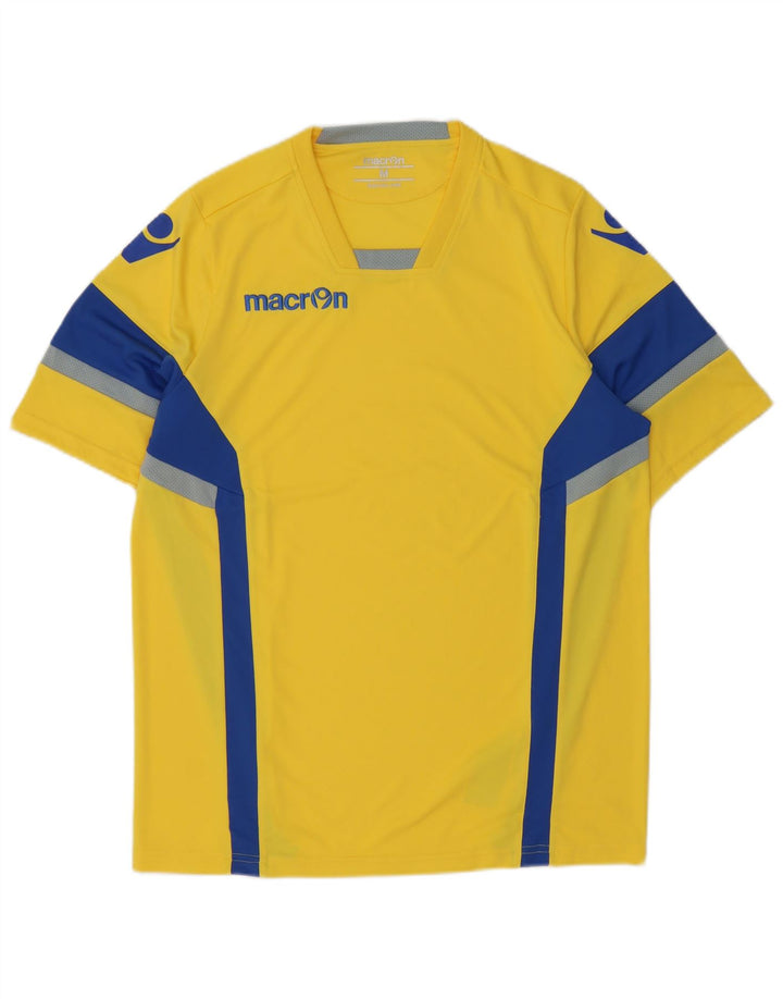 Macron T-Shirt Graphique Homme Jaune Moyen Polyester Colorblock