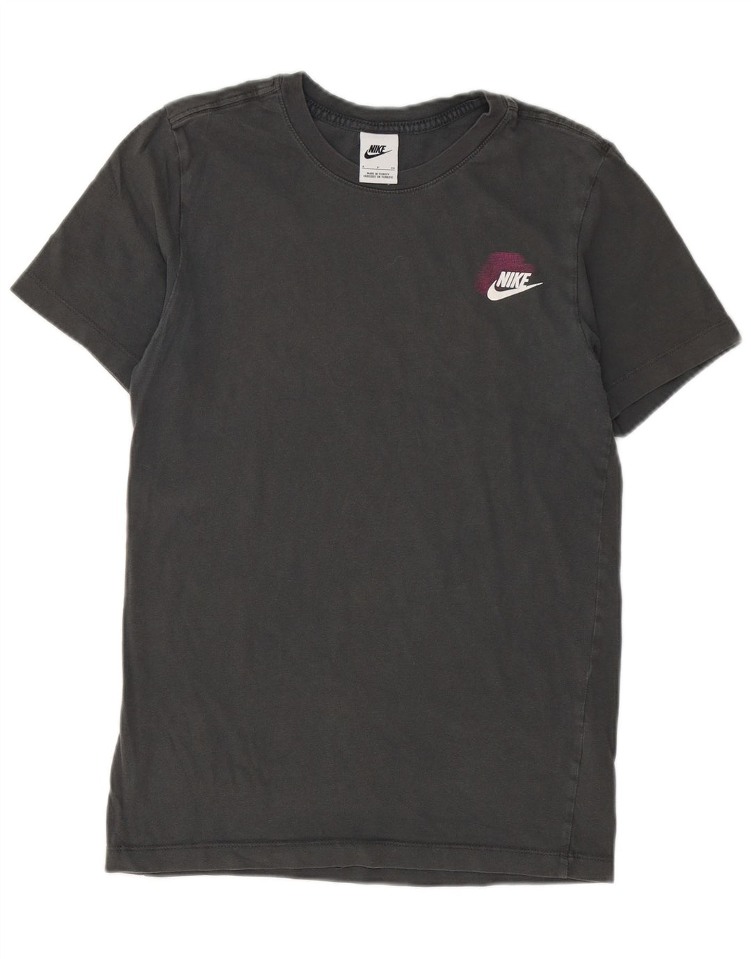 NIKE T-shirt graphique pour hommes, petit, gris, coton