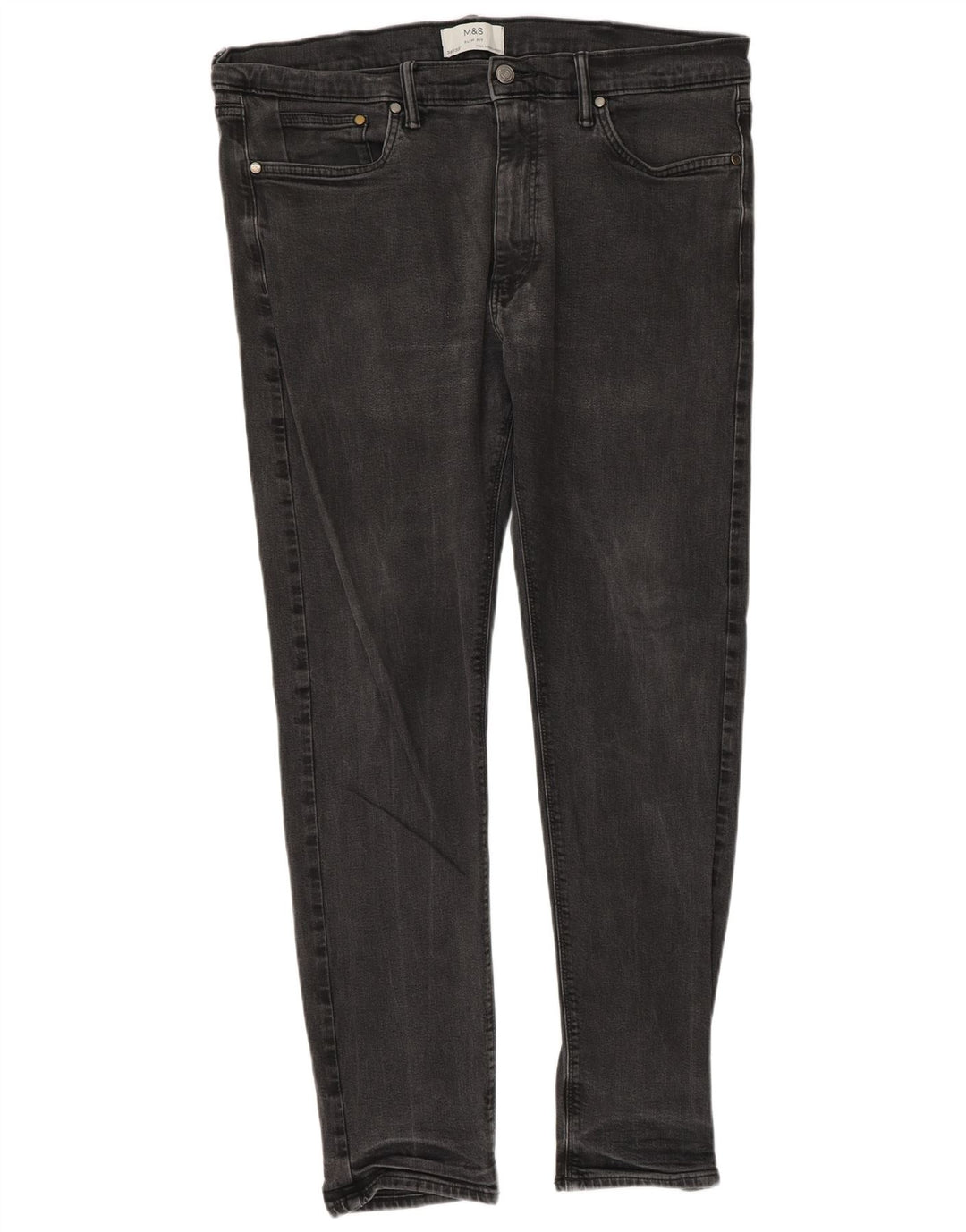Marks & Spencer Jean Slim Homme W38 L33 Gris Coton