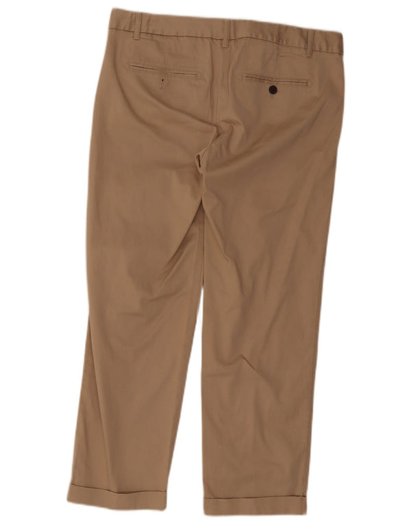 Gap Pantalon Chino Droit Femme UK 12 Moyen W32 L26 Coton Beige