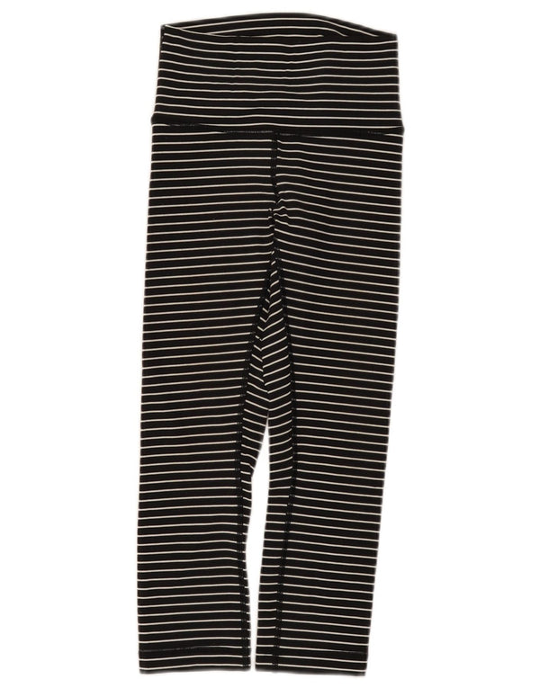 Lululemon Leggings Filles 7-8 ans Nylon Rayé Noir