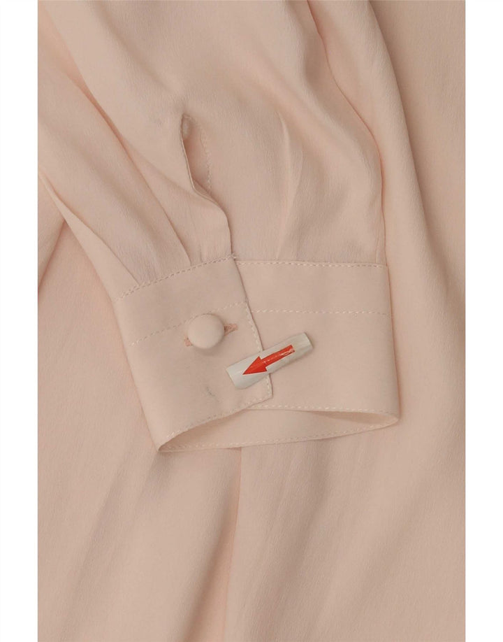 Blouse chemise femme vintage IT 42 Acétate rose moyen