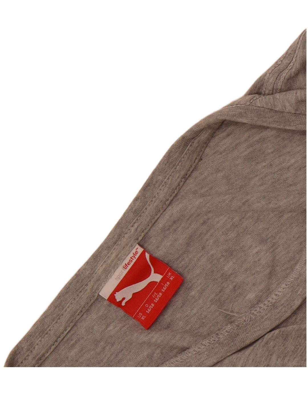 Puma T-Shirt Graphique Top XL Homme Gris Moucheté