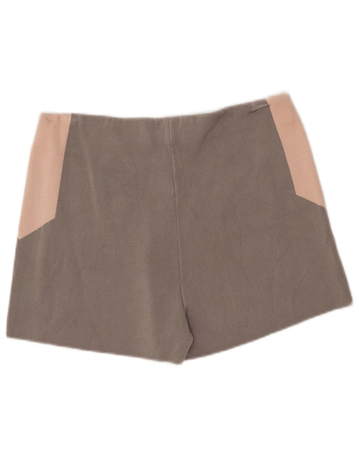 Benetton Short Casual Femme W30 Gris Moyen Colourblock