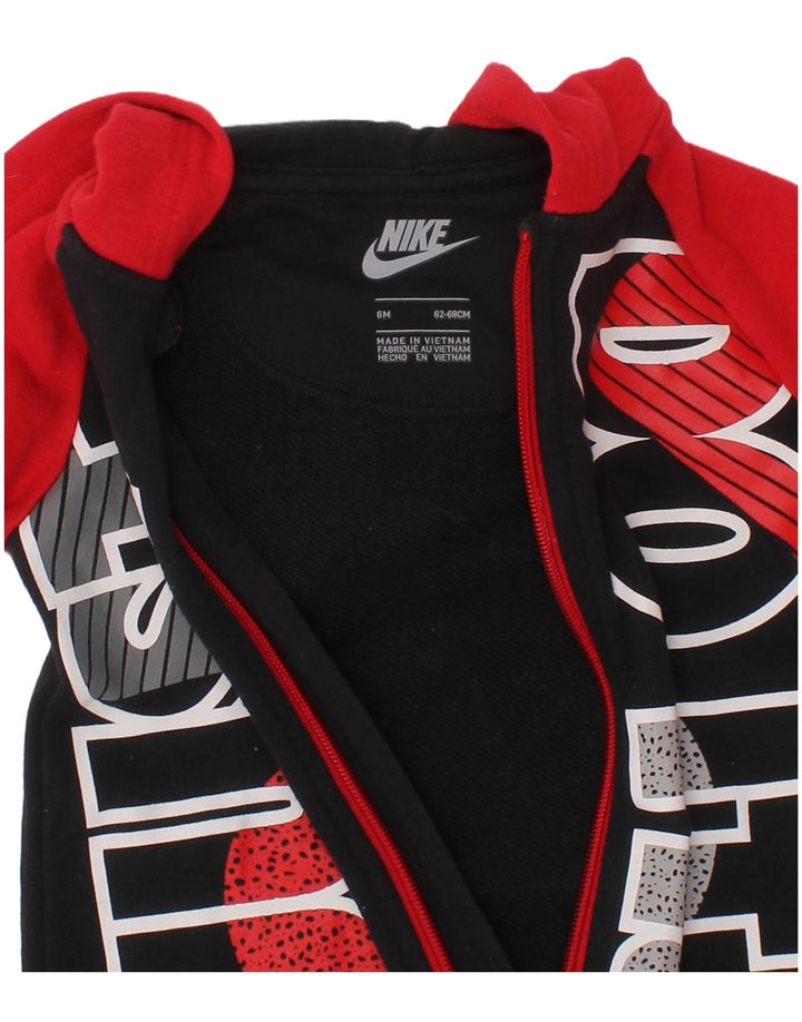 Nike Combinaison graphique pour bébé garçon 3-6 mois en coton color block noir