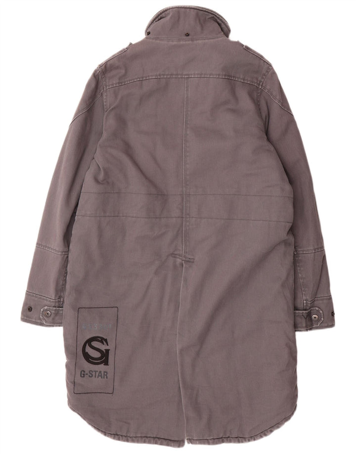 G-STAR Veste Parka Graphique 3301 Homme UK 38 Gris Moyen Coton