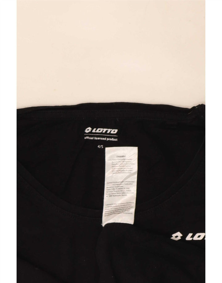 Lotto Haut à manches longues pour femme US 4 Small Noir Coton