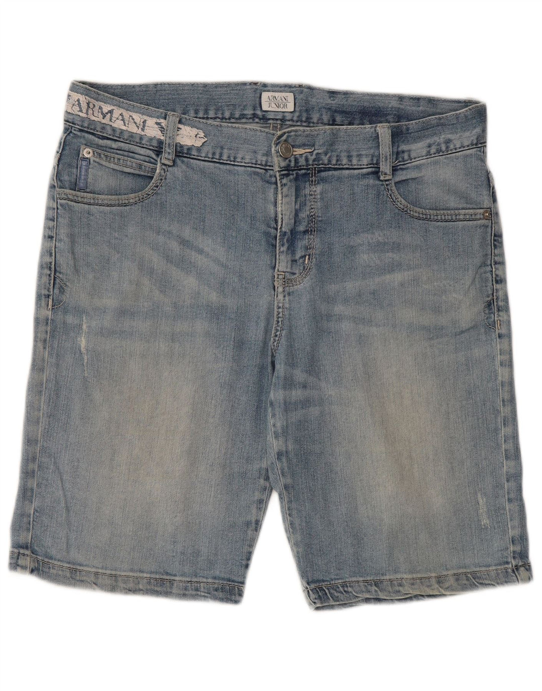 Short en jean Armani garçon 15-16 ans W34 bleu coton