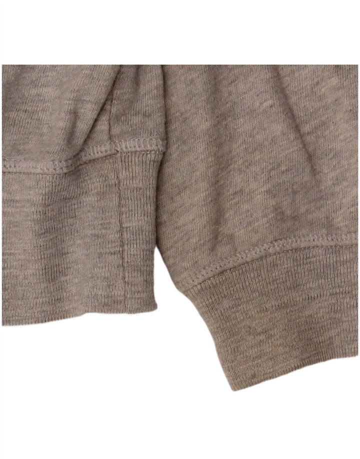 Marks & Spencer Pull à capuche zippé surdimensionné pour femme UK 10 Petit coton gris