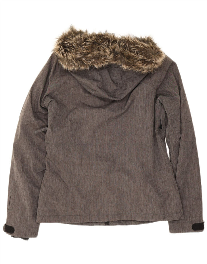 O'Neill Veste coupe-vent à capuche pour homme UK 10 Small Gris Polyester