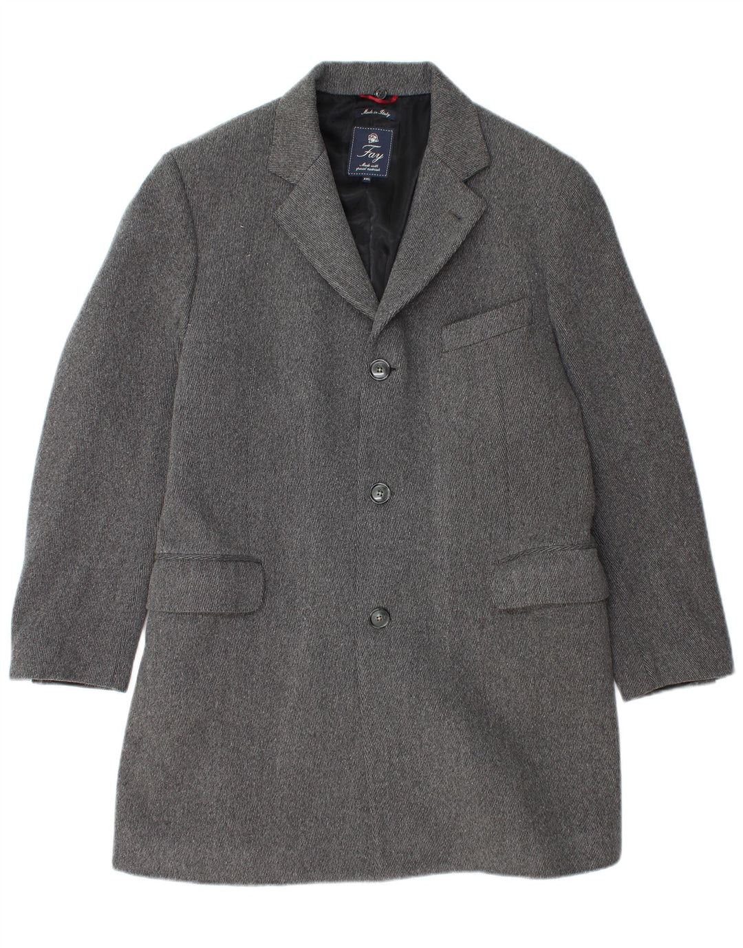 Fay Manteau Homme UK 44 2XL Gris