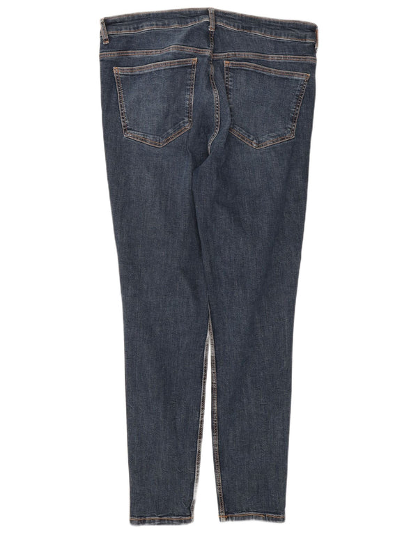 Zara Femme Jean Slim EU 44 XL W34 L28 Bleu Coton