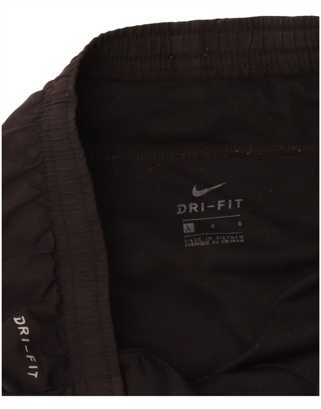 NIKE Short de sport Dri Fit pour femme UK 14 Large Noir Polyester
