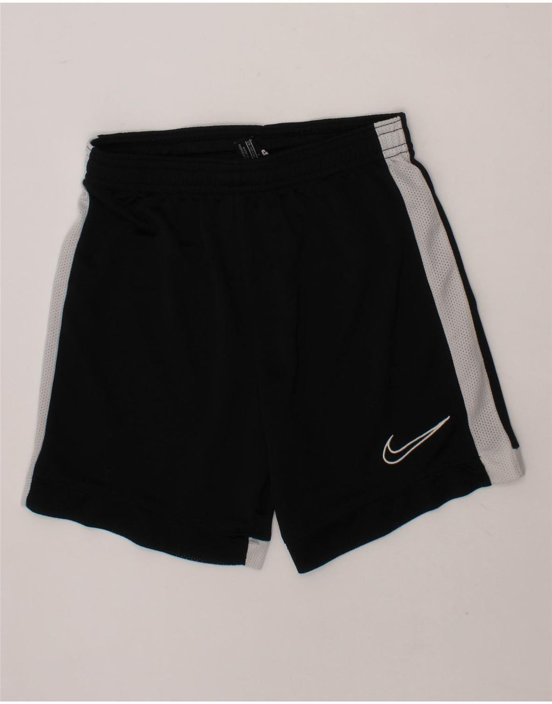 NIKE Boys Dri Fit Sport Shorts 7-8 Years Small Black Colourblock Polyester Vintage Nike and Second-Hand Nike from Messina Hembry 