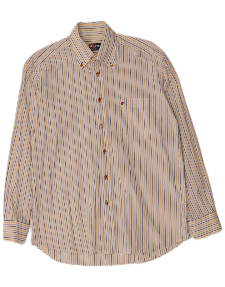 Chemise Homme Lotto Rayée Blanche Moyenne
