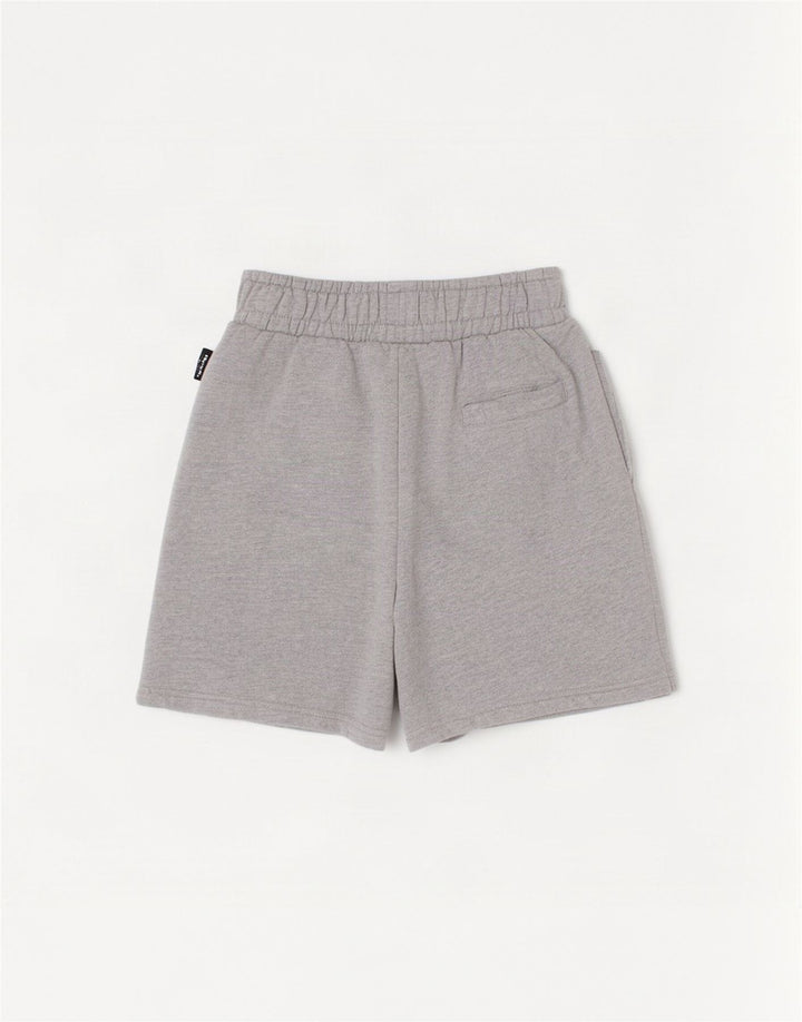 Bench Short de Sport Graphique Garçon 9-10 Ans Gris Coton