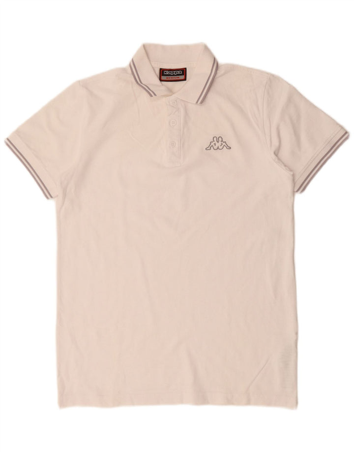 KAPPA Polo Homme Blanc Moyen Coton