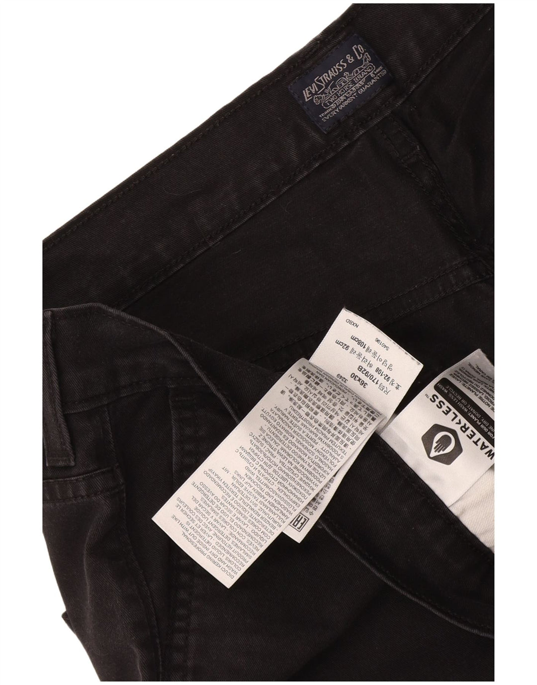 Levi's Pantalon Chino Homme W36 L30 Noir Coton