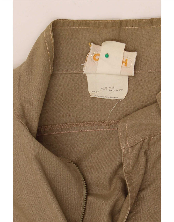 veste utilitaire homme vintage EU 48 coton kaki moyen