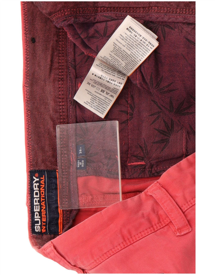Superdry Short Chino Homme W36 Grand Rose Coton