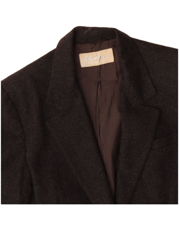 LES COPAINS Veste Blazer 2 Boutons Femme UK 14 Gris Moyen