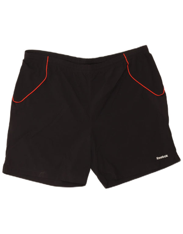 Reebok Short de Sport Homme XL Noir Polyester