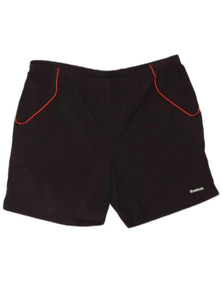 Reebok Short de Sport Homme XL Noir Polyester