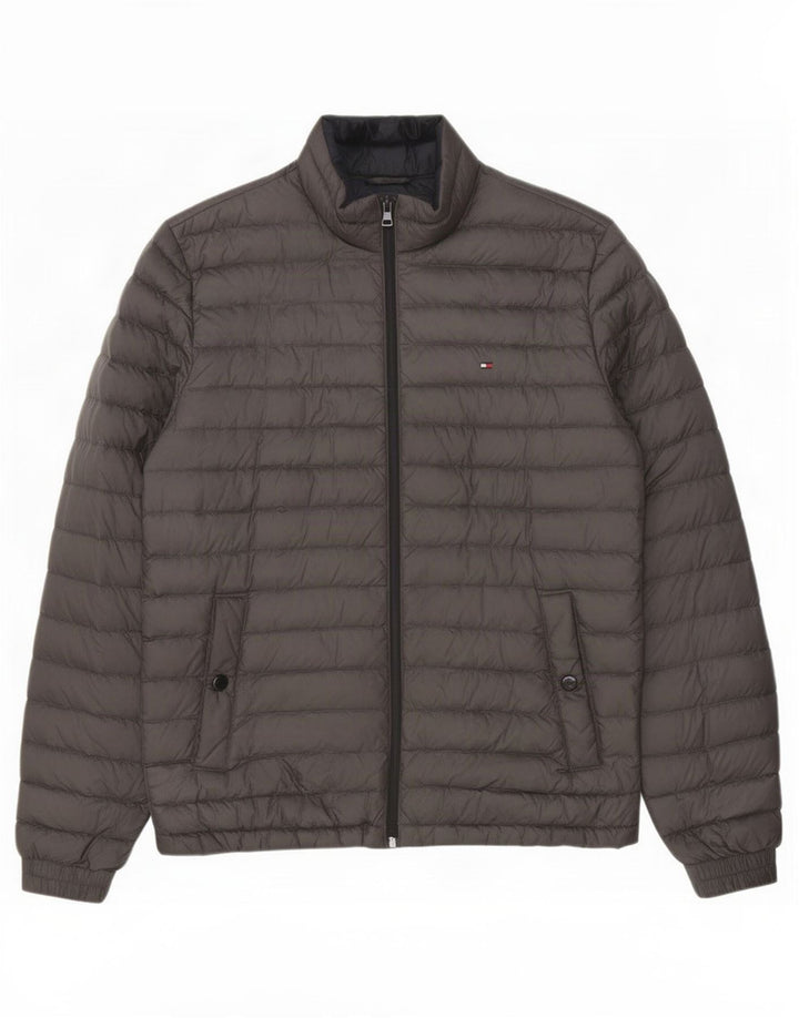 Tommy Hilfiger Veste matelassée pour homme UK 38 Gris moyen Polyester