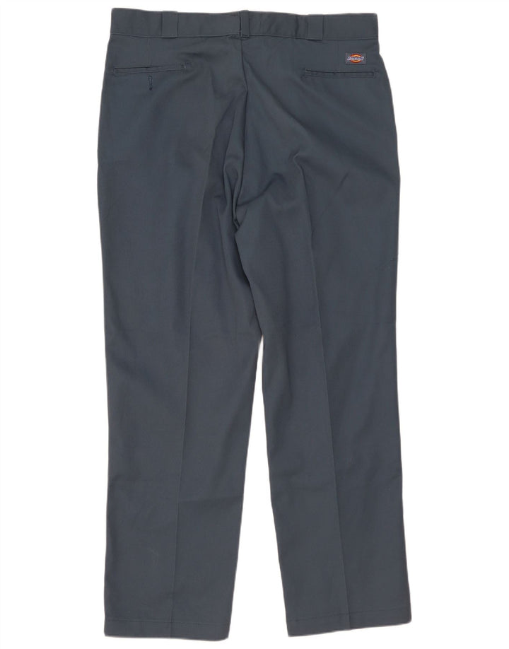 Dickies Pantalon Chino Droit Homme W42 L32 Bleu Polyester