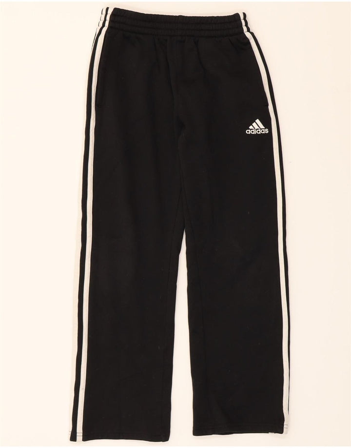 ADIDAS Boys Tracksuit Trousers 9-10 Years  Black Vintage Adidas and Second-Hand Adidas from Messina Hembry 