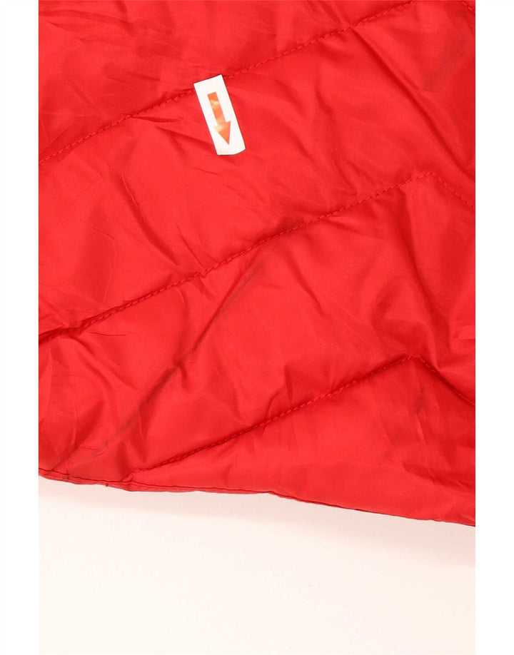 Nautica Veste matelassée à capuche pour femme UK 14 Rouge moyen Polyester