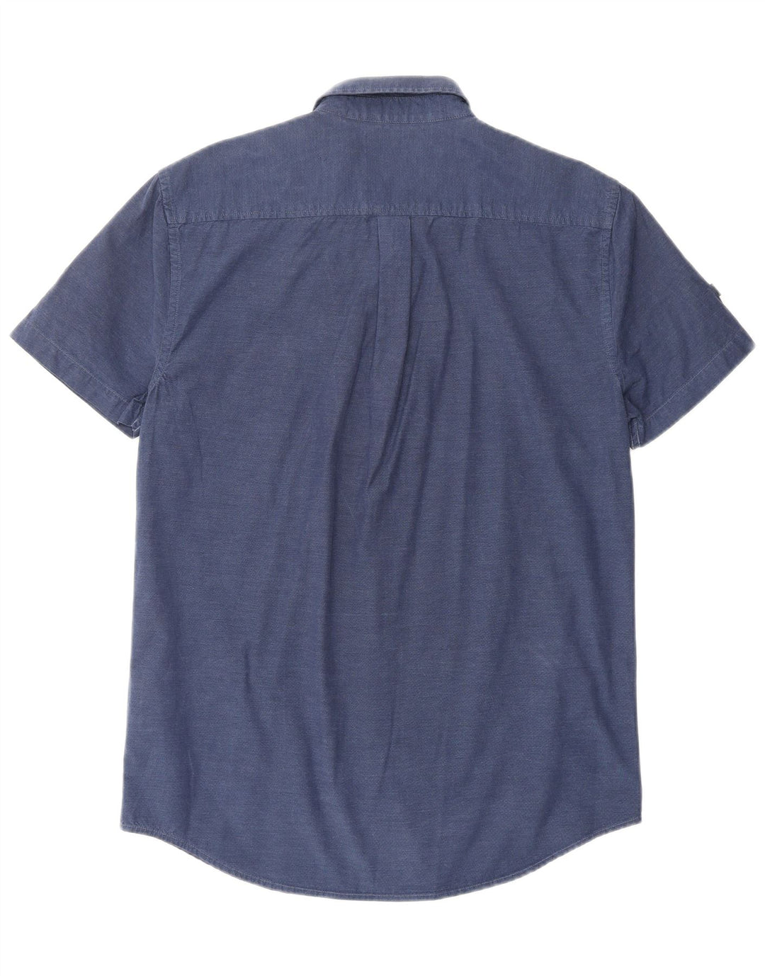 SUPERDRY Chemise à Manches Courtes Coupe Regular Homme Bleu Marine Moyen Coton