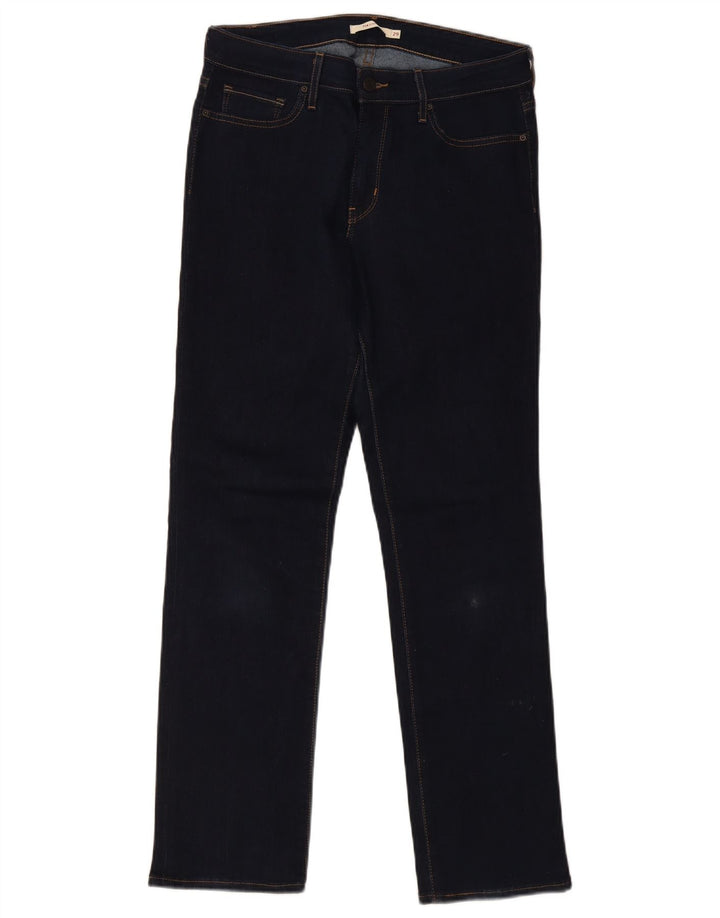 Levi's Jean Droit 714 Femme W29 L31 Bleu Marine Coton