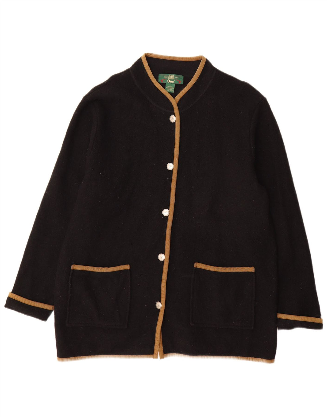 Orvis Manteau Femme UK 16 Grande Laine Noire