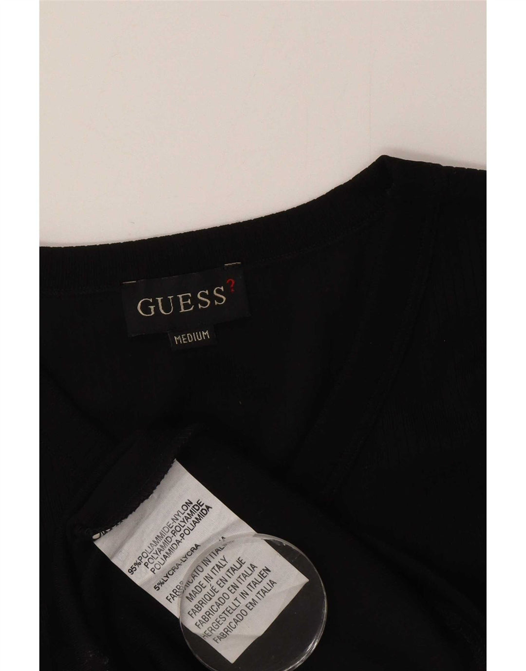Guess T-Shirt Homme Noir Moyen Nylon