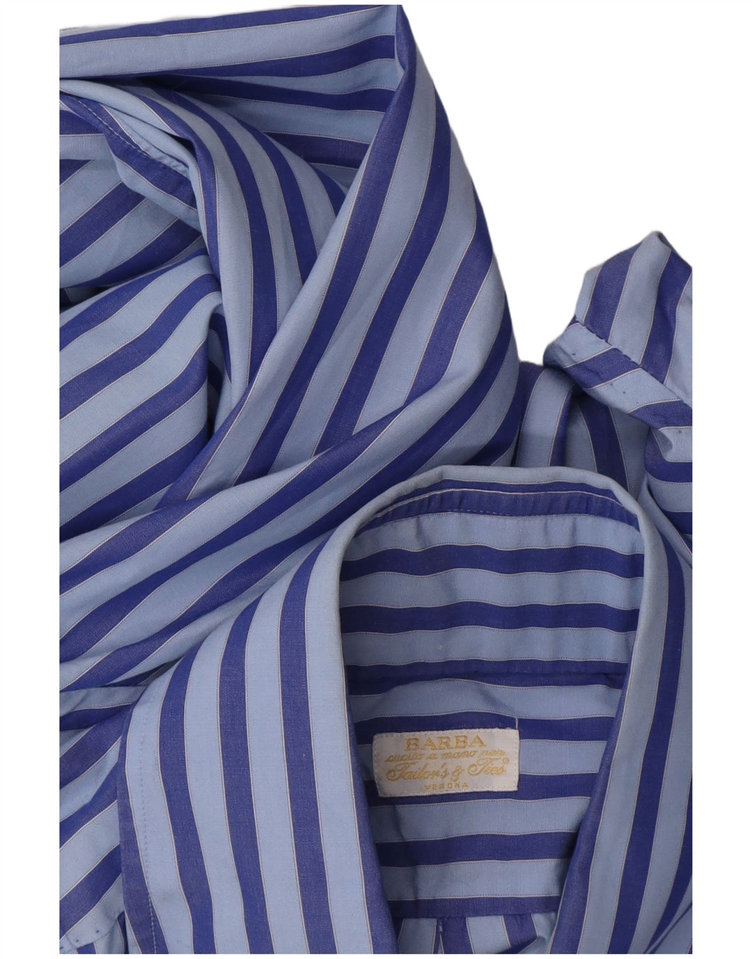 Barba Chemise Femme Taille 40 15 Bleu Moyen Rayé