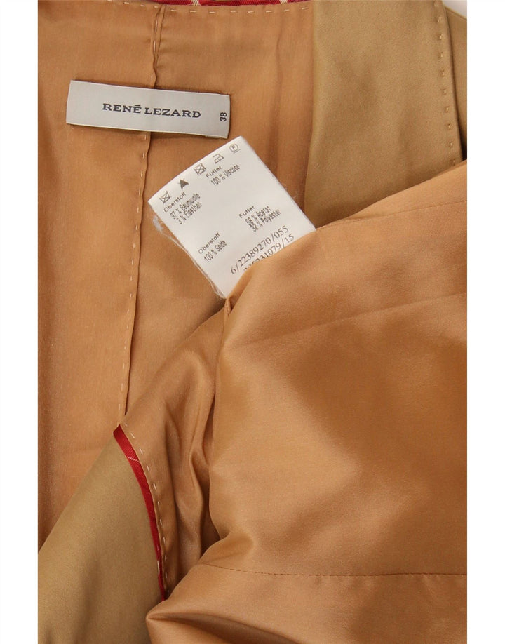 Rene Lezard Veste Blazer 1 Bouton Femme EU 38 Coton Beige Moyen