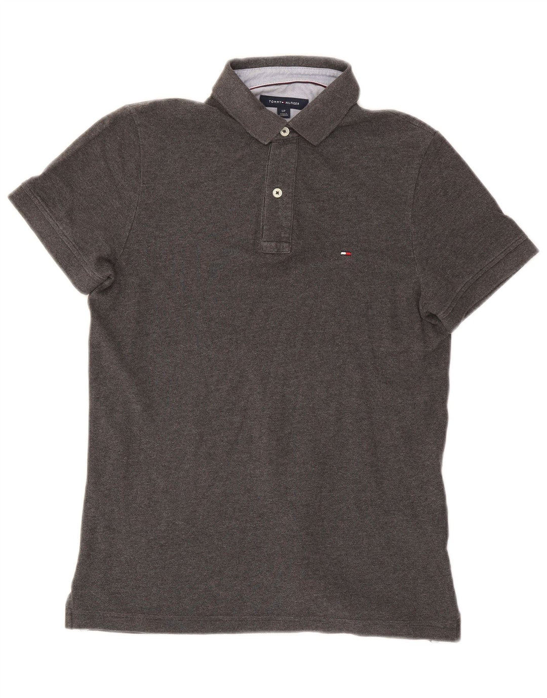 Tommy Hilfiger Polo Homme Petit Gris Coton