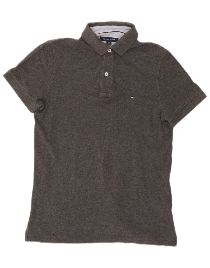 Tommy Hilfiger Polo Homme Petit Gris Coton