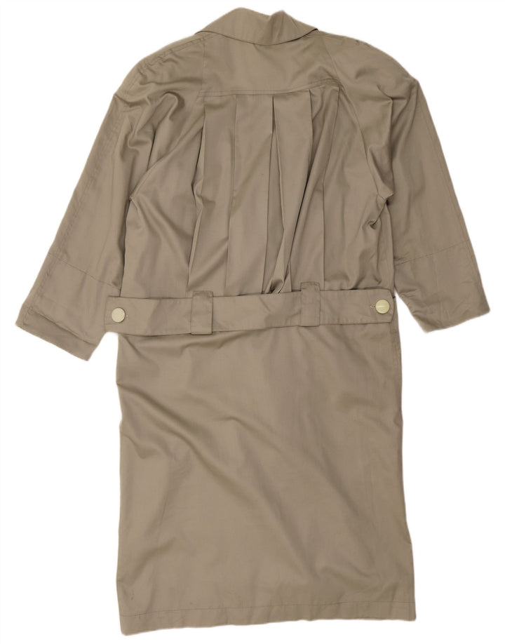 vintage Femme Trench Coat UK 18 XL Gris